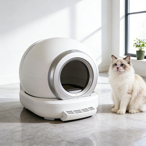 Quiet Operation Smart Cat Toilet Automatic Deodorization Self Cleaning Cat Litter Bin with Global Plug Standards (US/EU/UK/AU) - Product Image 1