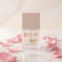 Flacon de fond de teint en verre carré plat de 7 ml, tube de gloss à lèvres vide avec applicateur à pinceau, conteneur cosmétique pour maquillage liquide, logo personnalisé
