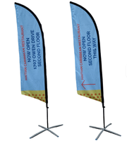 Drapeau de plage en forme de larme en plumes, personnalisé, durable, à vente chaude en usine, pour la publicité extérieure
