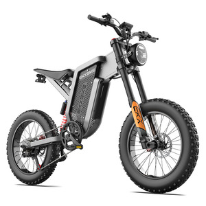 Vélo de montagne électrique EKXBIKE X21, 20 pouces, 2000W, transmission arrière, double suspension, batterie au lithium 48V, vélo tout-terrain pour adultes - Product Image 3