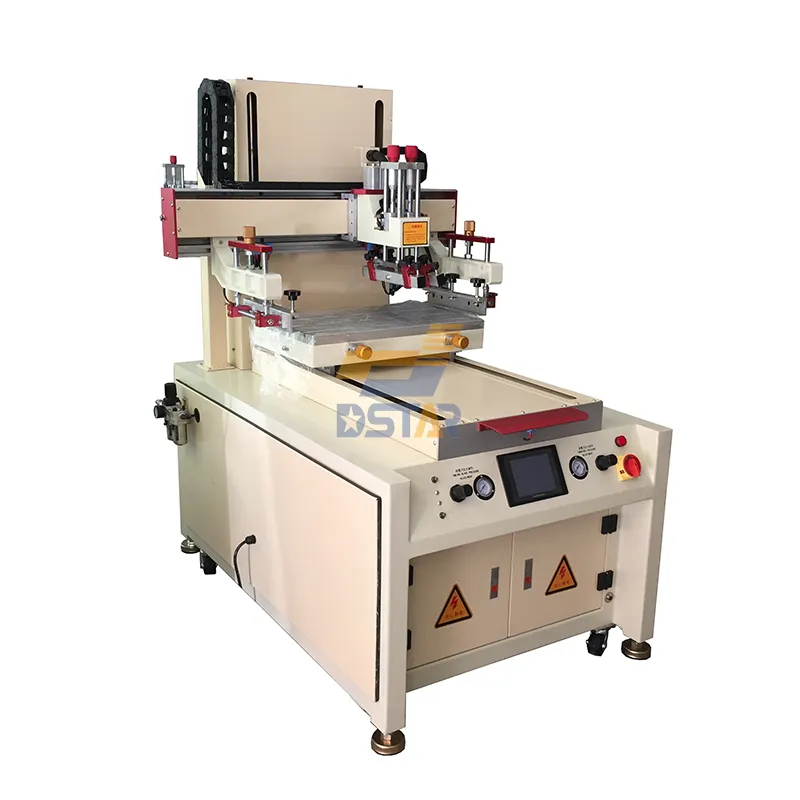 DX-4060SP Semi-Automatische Flatbed Screen Printer Ce Geleverde Plc Zeefdruk Machine Semi-Automatische Online Ondersteuning 300