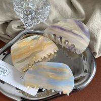 Pince à cheveux personnalisable en acétate texturé dégradé effet estompé, faite à la main, élégante, douce, féerique, de qualité supérieure, pour tresses, accessoire de fête