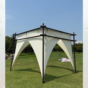 Tente <span class=keywords><strong>de</strong></span> bar à baldaquin portable à structure métallique pour l'extérieur, grande salle à manger, parasol, tente d'ambiance pour le Moyen-Orient - Product Image 5