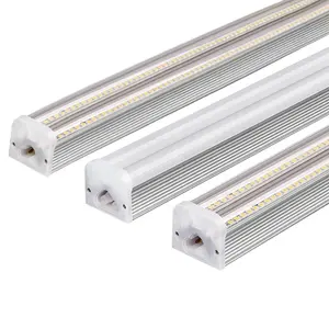 Dlc carcaça de alumínio lumens, 18w, 8ft, dupla, 18w, t5, led, workshop, comercial, led, lâmpada de teto