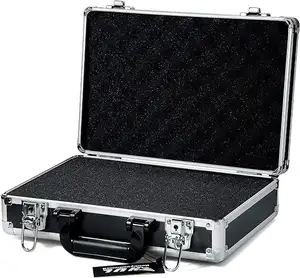 Boîte à outils de transport portable en métal en aluminium personnalisée Boîte de rangement pour outils de documents avec valise en mousse d'aluminium dur Boîtes de classement