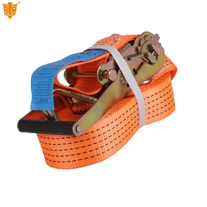 Chinese Factory Price 2 Inch 2000KG 10 Meters Cargo Lashing Belt Rope Ratchet Straps Tie Down