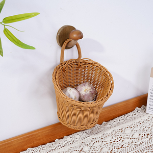 Round PP Rattan Hanging <strong>Wall</strong> Basket Nested Set <strong>Wicker</strong> Storage Caddy Knife Wedding Decoration &amp; Supplies Paintings and <strong>Wall</strong> <strong>Arts</strong> - Product Image 5