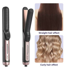 Lisseur et boucleur 2 en 1 Cool Airflow Styler, chauffe rapidement avec technologie PTC, fer à lisser ionique en céramique - Product Image 5