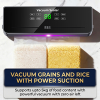 120W 75kPa 30cm pantalla tactil modo pulso control de temperatura envasadora al vacio selladora al vacio de alimentos