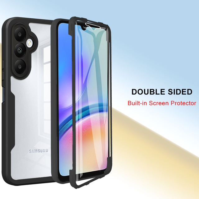 360 Full Body Double Side Screen Protector Phone Case for Samsung Galaxy M52 5G A20 A30 A10S A02S A22 A32 M32 Shockproof Cover