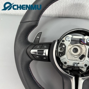 Volant en cuir de haute qualité pour <span class=keywords><strong>BMW</strong></span> F10 F30 F32 F25 F34 F35 F36 F48 F26 F15 F13, modifié et amélioré, en forme de D - Product Image 6