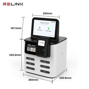 Station de recharge portable pour téléphone avec écran LED, 6 emplacements, NFC, charge rapide, paiement par carte de crédit - Product Image 6