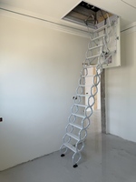 Escalier mural rétractable en acier au carbone, capacité de charge 300 kg, pliable, télescopique, escalier de grenier extensible