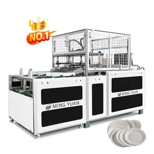 Full Automatic Paper Plate Making Machine 8kw Disposable Paper Plates Making Small Machine