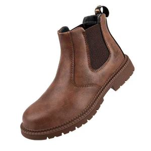 Botas <span class=keywords><strong>de</strong></span> <span class=keywords><strong>Seguridad</strong></span> Chelsea <span class=keywords><strong>de</strong></span> Cuero Vacuno Premium con Puntera <span class=keywords><strong>de</strong></span> Acero, Resistentes a Pinchazos, Suela <span class=keywords><strong>de</strong></span> Goma Antideslizante y Entresuela Transpirable - Product Image 1