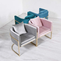 Canapé de luxe en velours pour salon de manucure, chaise de relaxation, accessoire de maquillage, pour pose d'ongles, 15 pièces