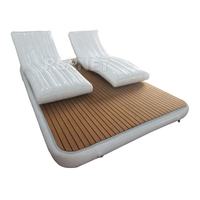 Personnalisé flottant île de natation gonflable salle de loisirs fauteuil gonflable canapé