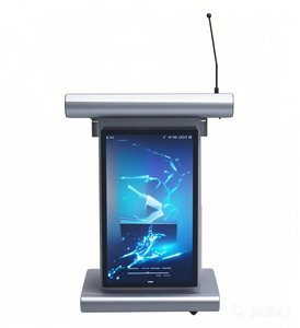 21.5\&quot; Smart <strong>Multimedia</strong> Podium <strong>Lectern</strong> with Wireless Microphone Front Screen Digital Educational Equipment - Product Image 6