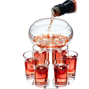Distributeur de liqueur en acrylique de qualité alimentaire, 6 verres à liqueur, pour Bar, fête - Product Image 3