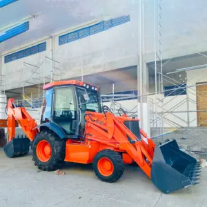 High Efficient WZ30-25 Wheel Excavator 3400KG Max Lifting Capability Backhoe Loader
