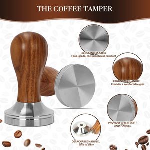 <span class=keywords><strong>Kit</strong></span> de <span class=keywords><strong>Barista</strong></span> ecológico, 23 Uds., 51mm, accesorios para <span class=keywords><strong>Espresso</strong></span>, agitador de café, jarra para espumar, alfombrilla de manipulación, bolígrafo de arte Latte moderno - Product Image 4