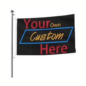 Poliéster a todo color Diseño de logotipo personalizado Promocional Doble cara 3x5 Banderas y pancartas Serigrafía a gran escala - Product Image 3