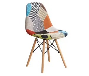 New Brand Quality Outdoor Fabric Dining Chair Legs Wooden Dining Chair Nordic Dining Chair