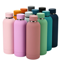 Bouteille isotherme en acier inoxydable Cool-Chunlong 500 ml, thermos à toucher doux, peinture en caoutchouc classique pour boissons chaudes