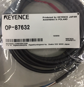KEYENCE OP-87632 M8 L-shaped Connector <b>Cable</b> 2m Oil-resistant for FD-G Series Clamp-on Gas Flow Meter OP 87632 - Product Image 3