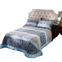 Ensembles de draps plats en coton égyptien imprimé en 3D de style vintage Paisley pour une utilisation en hôtel