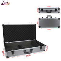 Valise à outils portable en aluminium de haute qualité, coque rigide, étanche, personnalisable OEM/ODM, protection robuste avec mousse EVA et boucle