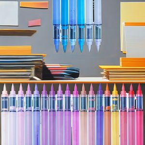 Juego de rotuladores acrílicos de doble cabeza resistentes al desgaste de 36/60/84 colores, punta suave para arte y dibujo en tela, bolígrafo de tinta permanente - Product Image 4