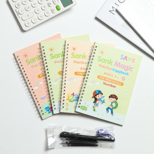 Fundas personalizadas <span class=keywords><strong>4</strong></span> libros + 5 recargas Groove para niños, juguetes de aprendizaje, regalo, cuaderno de práctica mágica hundido - Product Image 3