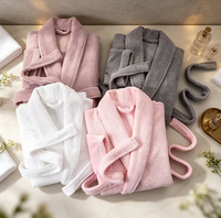 Peignoir unisexe confortable, thermique, respirant, en coton épais 100% éponge, pour spa/hôtel ou maison
