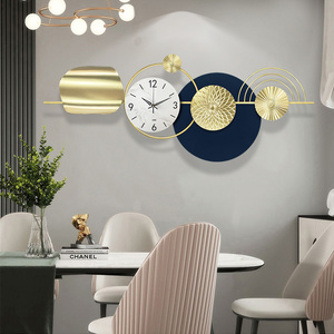 Grand minimaliste créatif décoratif pour la maison moderne de luxe matin <span class=keywords><strong>soleil</strong></span> mur art horloge pour salon bureau boutique - Product Image 4