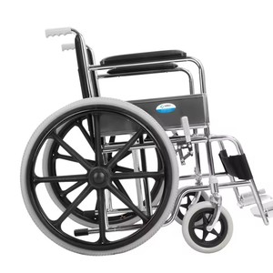 Fauteuil roulant manuel robuste, taille standard, en alliage d'aluminium, durable, facile à utiliser - Product Image 2