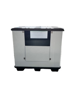 wholesale 1200x1000x1150 mm plastic collapsible turnover box PP honeycomb sleeves pallet storage box foldable pallet box