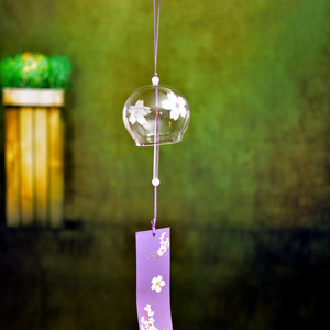 Campana de Viento Japonesa de Cristal Sakura en Oferta, Adorno Colgante para Ventana, Porche y Otra Decoración del Hogar - Product Image 5