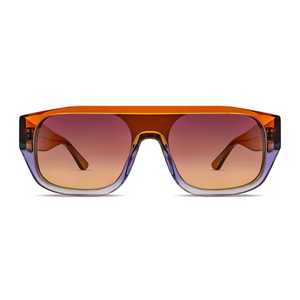 <span class=keywords><strong>2026</strong></span> hợp thời trang retro Flat Top Shield Shades Sunglasses quá khổ Gradient cellulose acetate cho phụ nữ người đàn ông thoải mái màu xanh màu hồng - Product Image 2