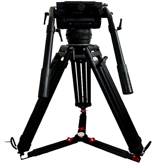 Jiepai V90 Professional EFP Channel Broadcast CCTV Heavy Duty 100KG Payload Video Camcorder Tripod for Fujifilm Box Lens
