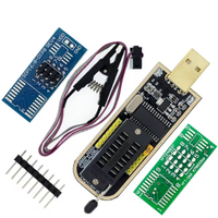Placa de Desarrollo USB CH341 Serie 24/25 para EEPROM Flash BIOS + Clip de Prueba SOIC8/SOP8 + Adaptador de 1.8V + Adaptador SOIC8 Kit DIY