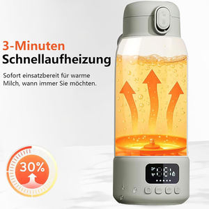 Portable USB <span class=keywords><strong>chauffe</strong></span>-lait chauffage rapide formule de lait maternel OEM bébé fournitures d'alimentation pour voyage en plein air - Product Image 2