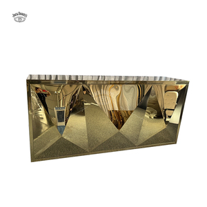 Giá thấp bán buôn thép không gỉ quầy <span class=keywords><strong>bar</strong></span> thiết kế sang trọng vàng bảng thanh - Product Image 1