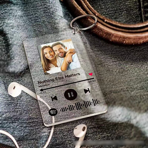 Nuevo recuerdo de boda personalizado, regalo de San Valentín, Navidad, acrílico, canción, linterna, llavero Z265 - Product Image 2