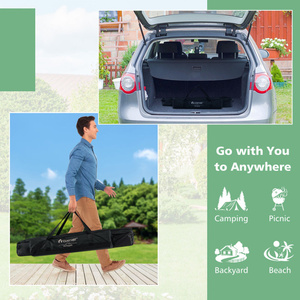 DB 4-6 personas mesa plegable de aluminio portátil para comedor al aire libre patio Hospital bolsa de transporte incluida - Product Image 3