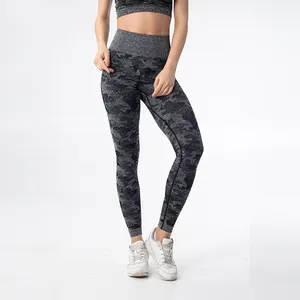 Mallas sin costuras con Control de barriga para mujer, pantalones de Yoga de cintura alta, deportivos de tiburón, para correr, informales