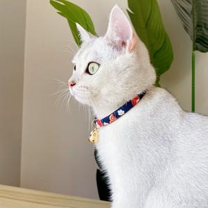 <span class=keywords><strong>Collar</strong></span> Ajustable de Lona para Gato, Accesorios para Gato de Año Nuevo, <span class=keywords><strong>Collar</strong></span> de Lujo para Gato con Cascabeles - Product Image 4