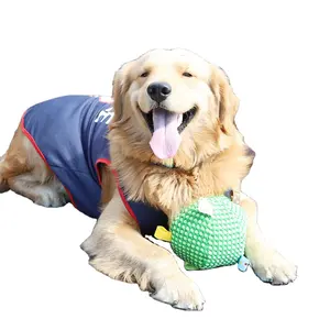 Pelota de tela suave para entrenamiento de perros, pelota de juguete interactiva para gatos y perros con campana, pelota de juguete para lanzar perros