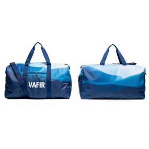 Sac de sport de voyage unisexe personnalisé en velours côtelé sublimé, polyester 600D, fermeture éclair, grande capacité, haute qualité - Product Image 1
