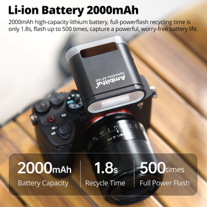 Ambitful AF100 Mini Flash GN12 5600k Speedlite Standard Hot Shoe Mount pour Sony Canon Nikon Pocket Camera Speedlite - Product Image 3